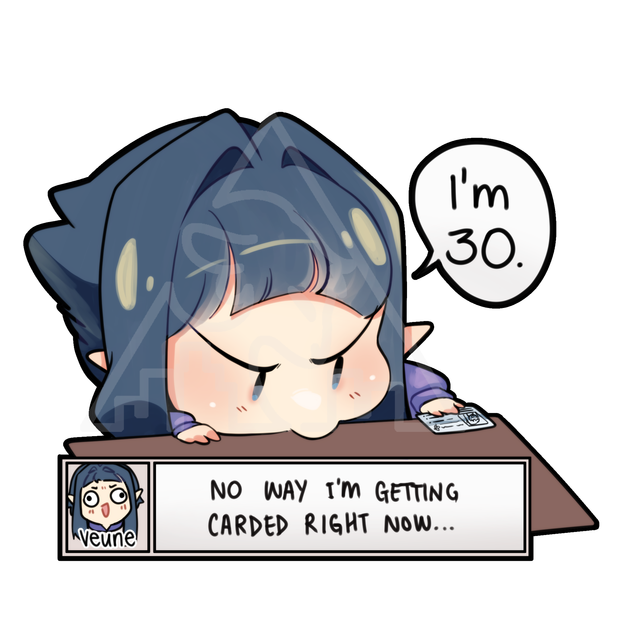 Carded! Sticker
